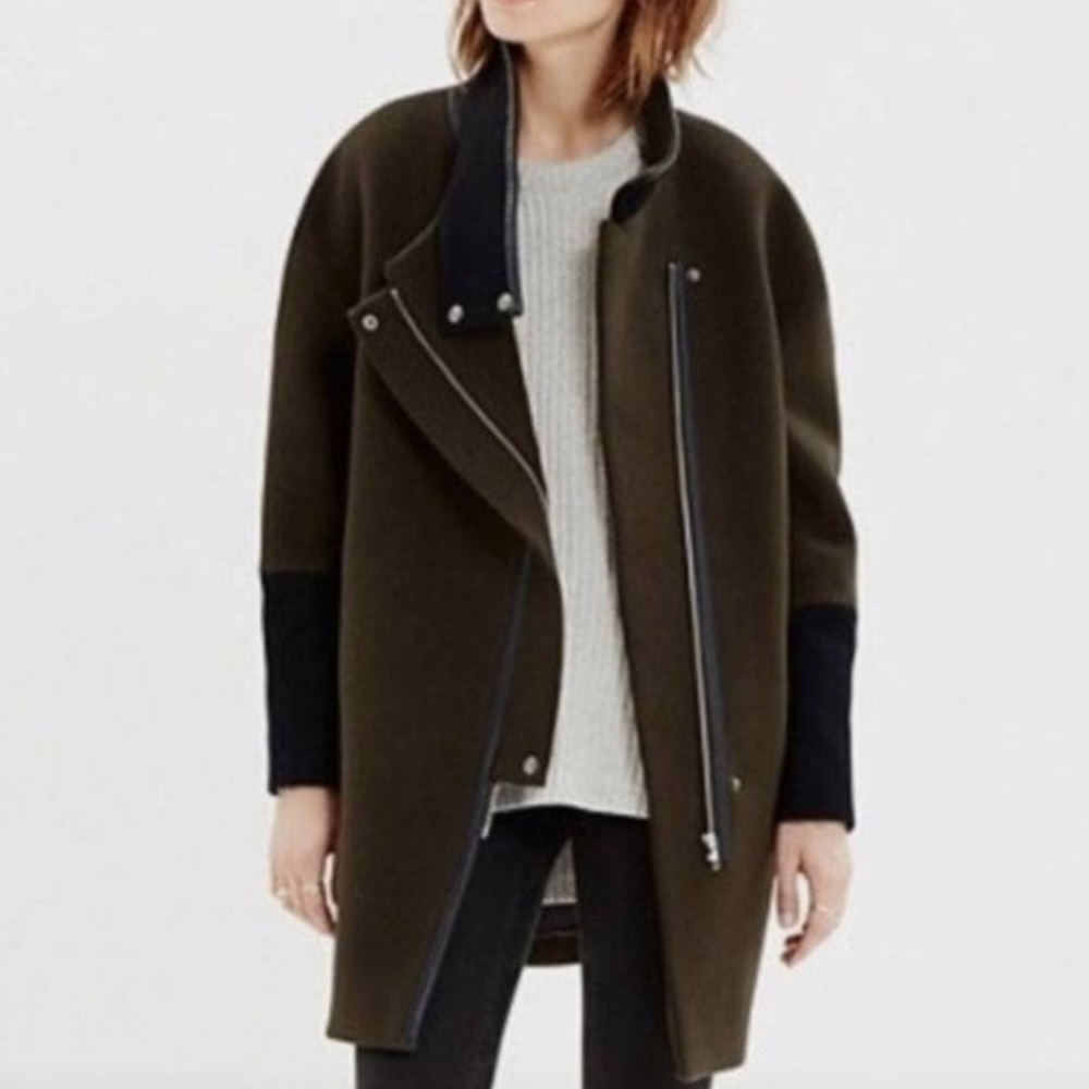 Madewell City Grid Coat in Colorblock / see note - Picture 1 of 9